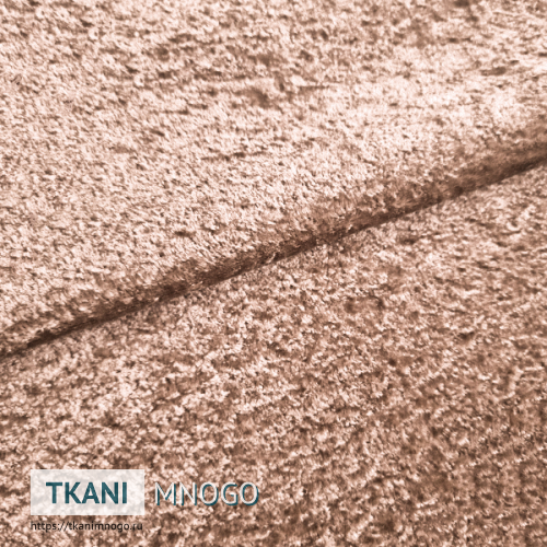 Фото материала велюра “HY2025-8” (однотонный розовый, бежевый)