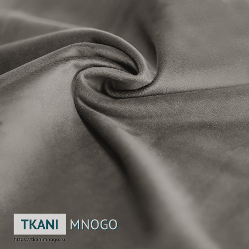 Фото “АМО-5” (однотонный серый) - обивки бархата