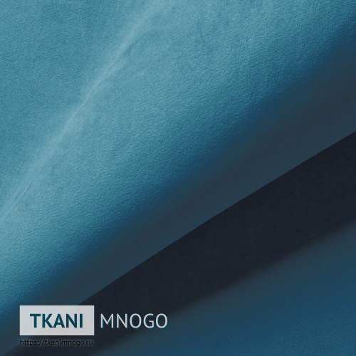 Фото материала велюра “AY1-61B ” (однотонный голубой)