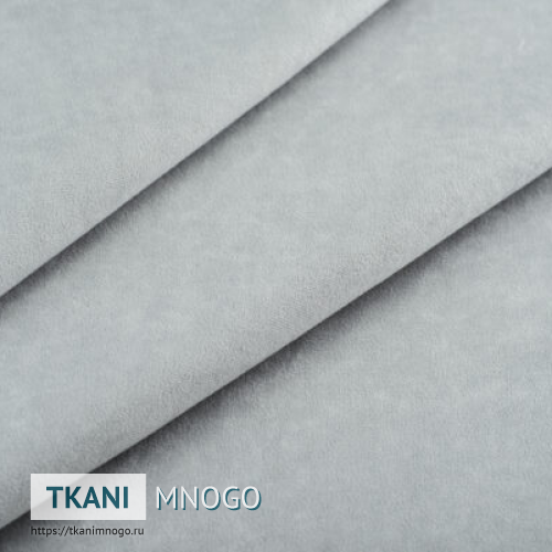 Фото материала велюра “80” (однотонный серый)