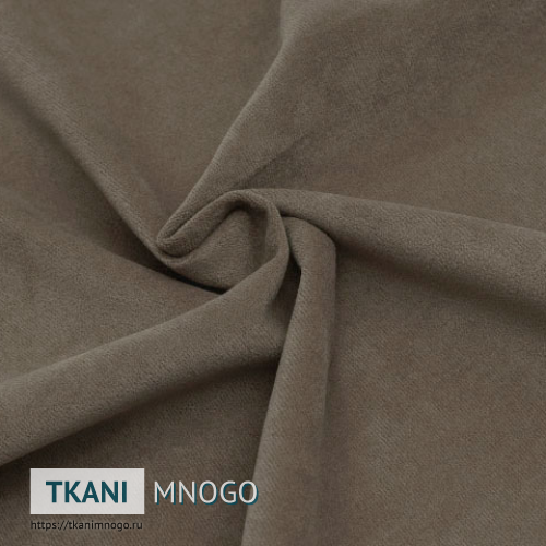 Фото фактуры велюра “3” (однотонный коричневый)