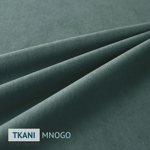 Фото внешнего вида велюра “020” (однотонный зеленый, голубой)